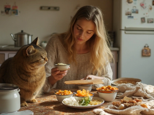 Что из обычной еды можно давать котам: безопасные продукты, порции, как часто и что под запретом