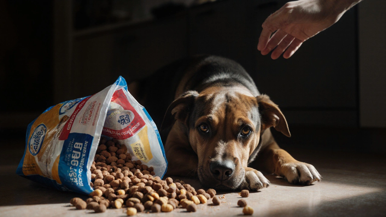 Какой корм для собак вызывает судороги: опасные ингредиенты и что делать, если собака подавилась