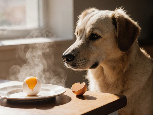 Что лучше давать собаке: вареное или сырое яйцо?