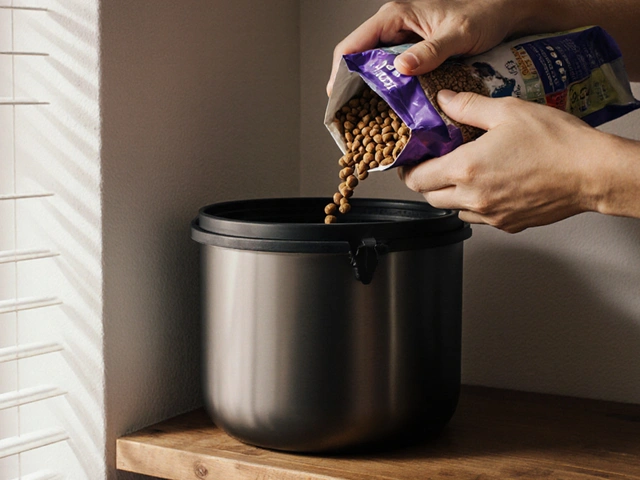 Какой самый безопасный способ хранения сухого корма для собак