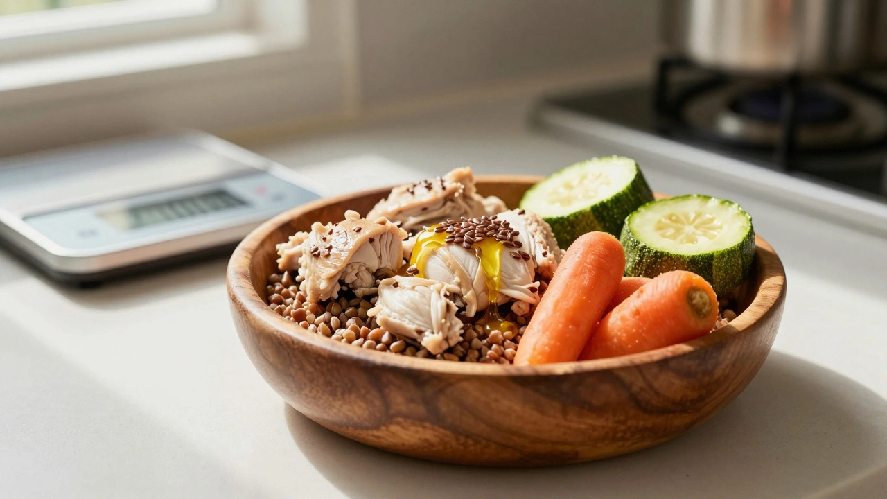 Сколько каши с мясом давать собаке: точные нормы по весу и возрасту