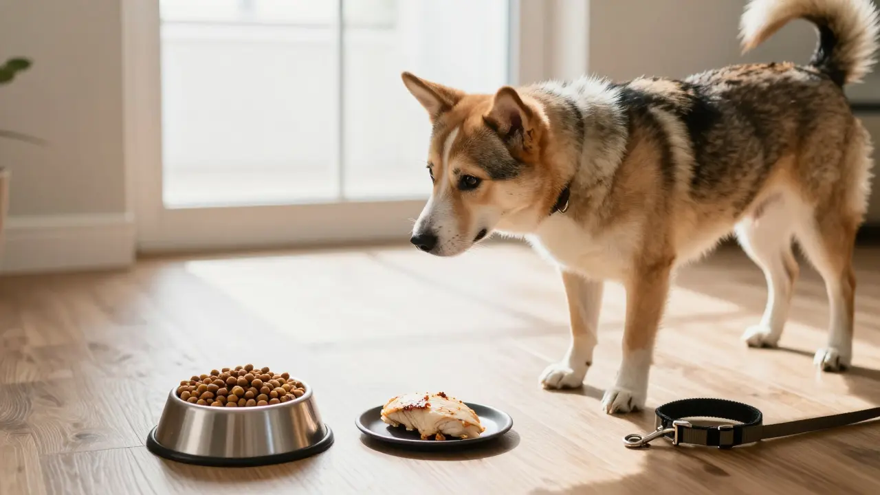 Можно ли давать собаке сухой корм и вареное мясо одновременно