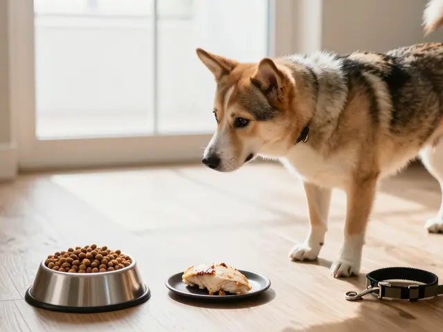 Можно ли давать собаке сухой корм и вареное мясо одновременно