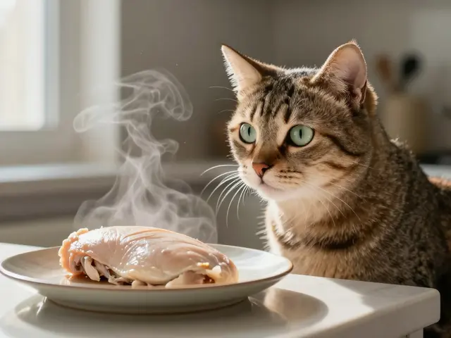 Можно ли кормить кошку куриной грудкой: правила и опасности