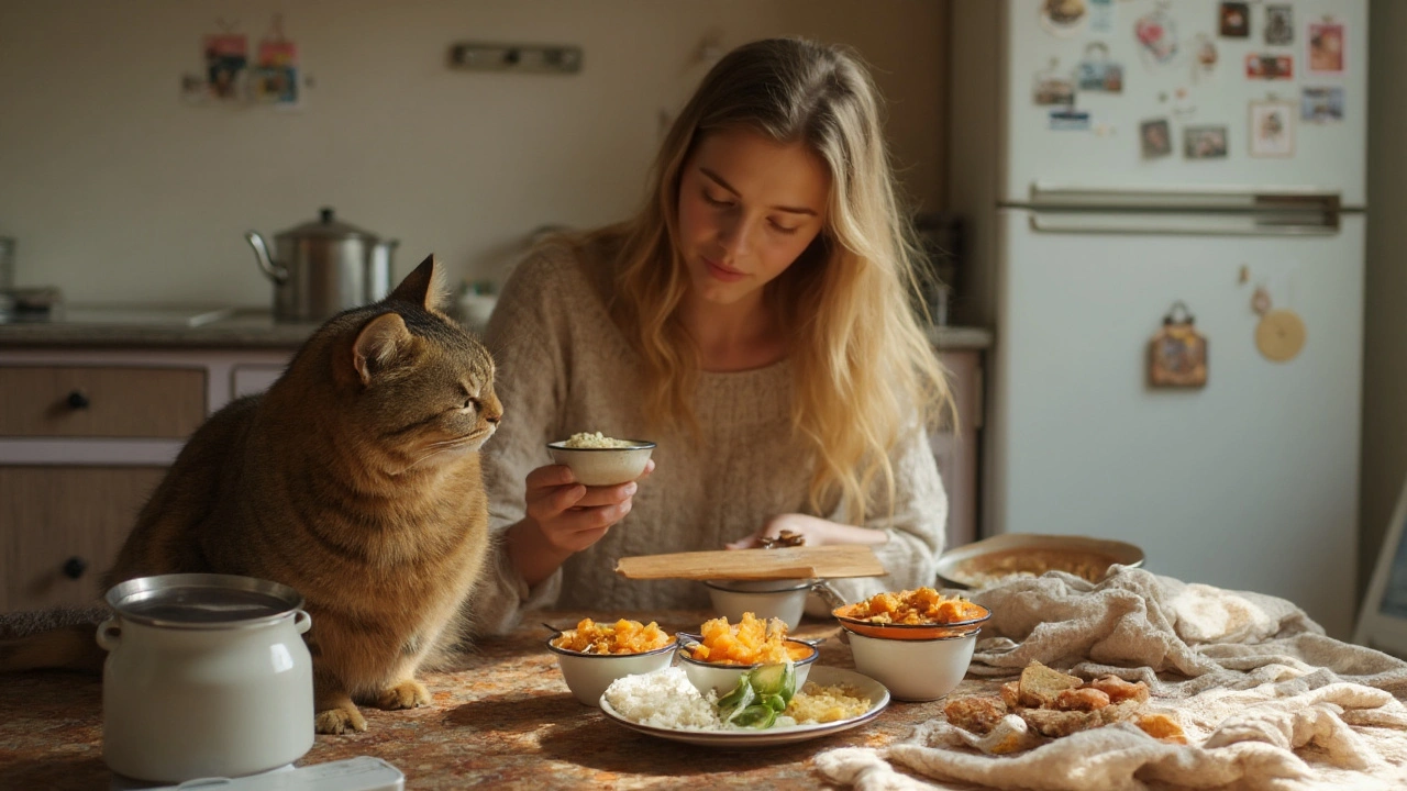 Что из обычной еды можно давать котам: безопасные продукты, порции, как часто и что под запретом